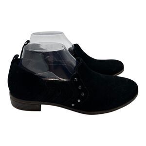 Clarks Black Suede Mules
